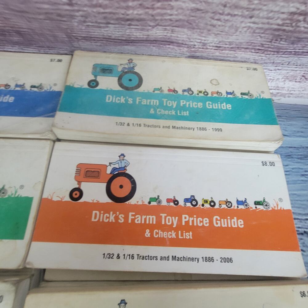 Vintage and newer Dicks farm toys price guides 8pcs total